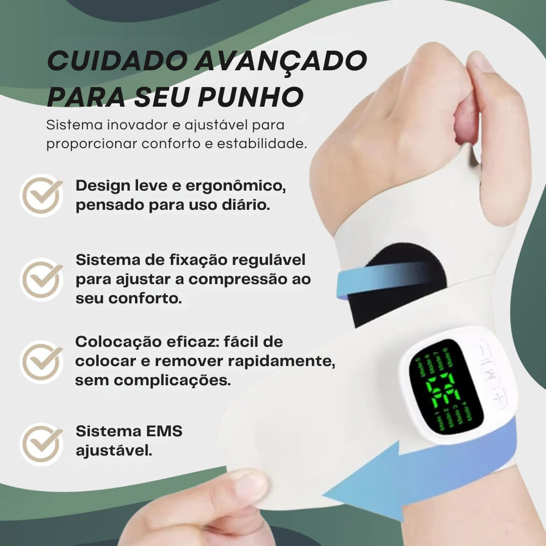 ZenPulse™ - Massageador de pulso com eletroterapia